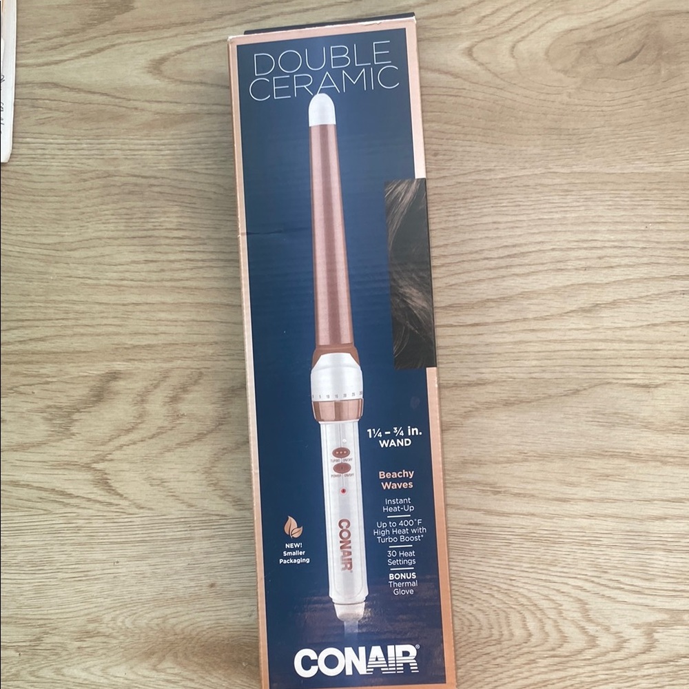 Double Ceramic Curling Wand - Rose Gold